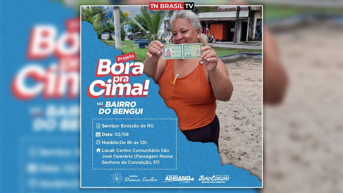 Ação "Bora pra Cima" do Instituto Diana Coelho estará no bairro do Bengui, no sábado 2 de setembro