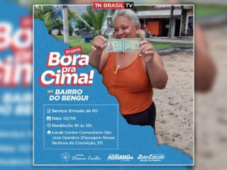 Ação "Bora pra Cima" do Instituto Diana Coelho estará no bairro do Bengui, no sábado 2 de setembro