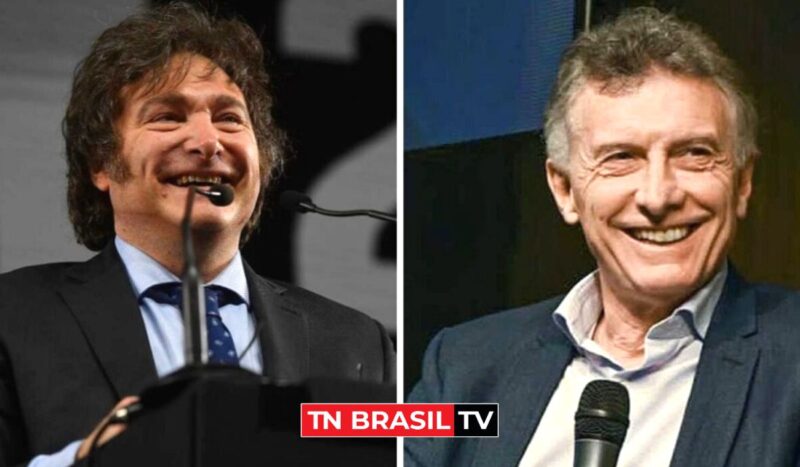 Foto: montagem/fotos da campanha de Milei e Instagram de Macri