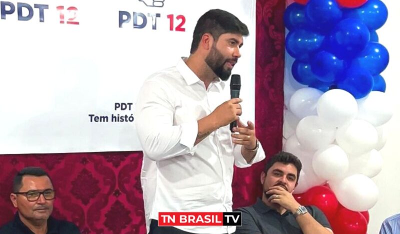 Deputado Adriano Coelho "Dia de consolidar o Diretório do PDT em Tailândia" afirmou em convenção