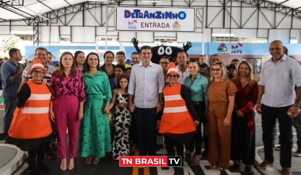 Deputado Lu Ogawa na entrega do Detranzinho "brilhante iniciativa de fornecer um novo espaço de educação para o trânsito"