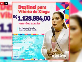 Deputada Renilce Nicodemos destina mais de 1 milhão de reais para a saúde de Vitória do Xingu