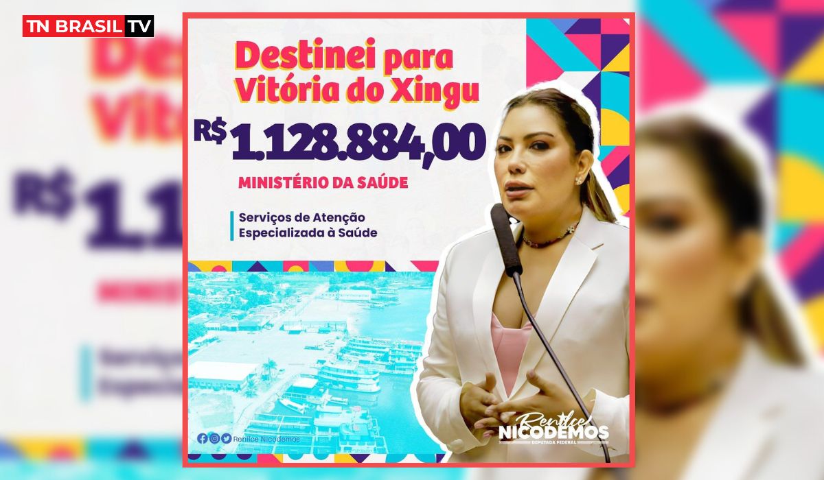 Deputada Renilce Nicodemos destina mais de 1 milhão de reais para a saúde de Vitória do Xingu