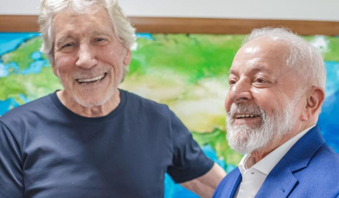 Lula recebe Roger Waters no Planalto e lembra do apoio do músico na prisão
