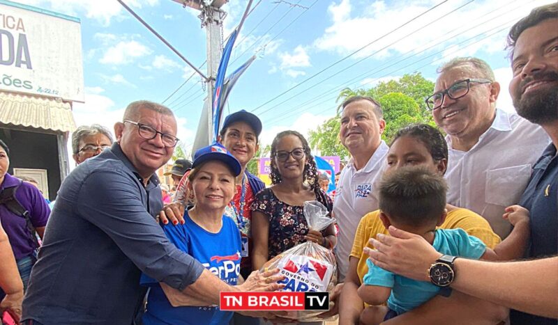 Professor Bil em Águas Lindas participando de ações do governo Helder Barbalho; mais de 15 mil atendimentos