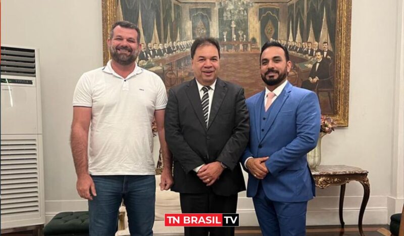 Alemão da Cerâmica em Belém se reunião com deputado Chicão e Dr. Wanderlan Quaresma