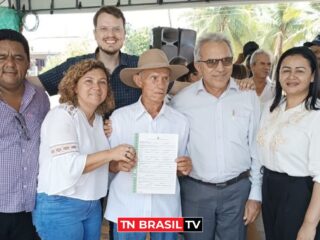 "São trabalhares do campo vendo seus sonhos sendo realizados", diz Dirceu Ten Caten em entrega de títulos pelo Incra