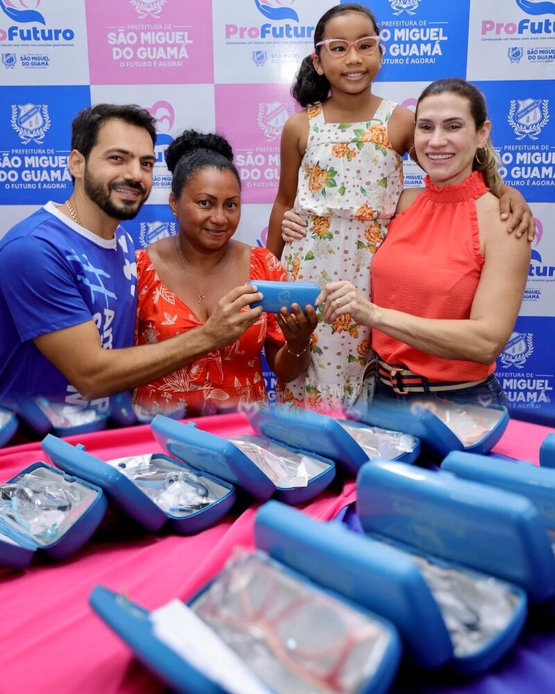 Projeto ProFuturo realiza entrega gratuita de óculos de grau para crianças de São Miguel do Guamá