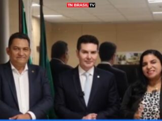 Ao lado do ministro Jader Filho, deputado Torrinho Torres anuncia +100 casas para Santana do Araguaia