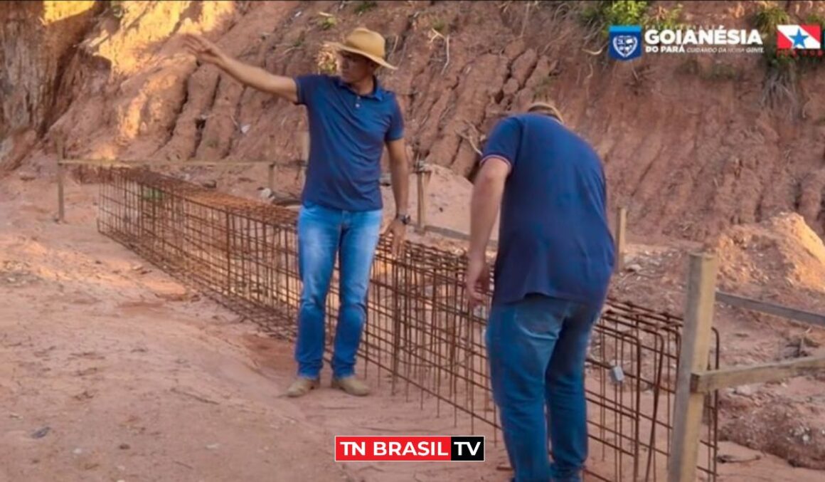 Obras da ponte sobre o Rio Moju Janari seguem em ritmo acelerado em Goianésia do Pará