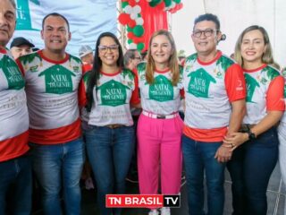 Deputado Lu Ogawa reforça compromisso com a comunidade em evento tradicional de Natal em Barcarena