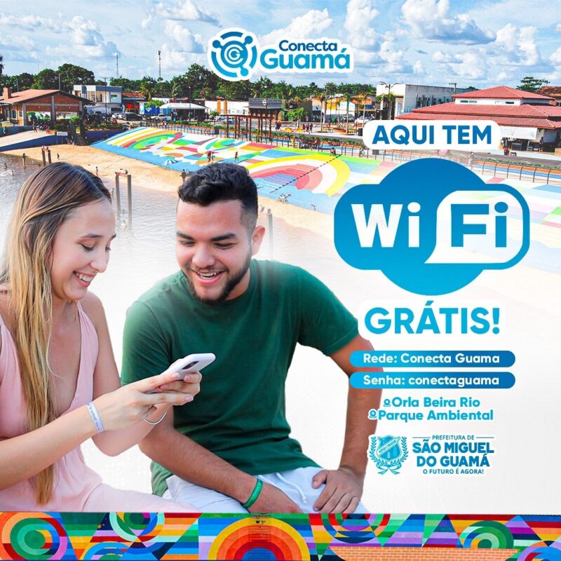 Prefeitura de São Miguel do Guamá disponibiliza internet de graça em pontos turísticos da cidade