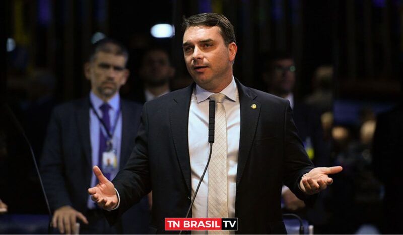 Flávio Bolsonaro ataca Anielle Franco com palavrão e é repreendido no Senado