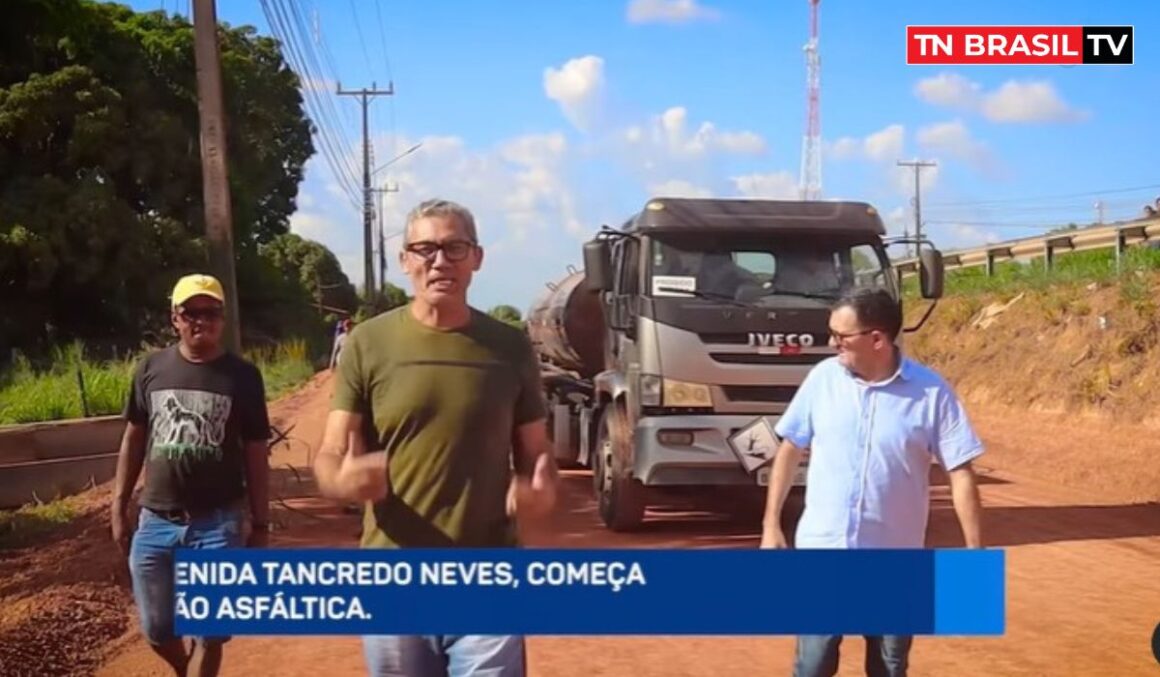Prefeito Pastor David anuncia pavimentação no prolongamento da Avenida Tranquedo Neves