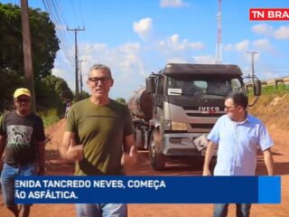 Prefeito Pastor David anuncia pavimentação no prolongamento da Avenida Tranquedo Neves