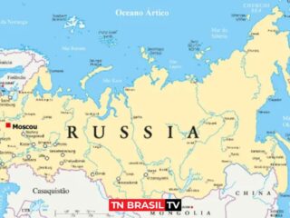 A Rússia, presente tanto na Europa quanto na Ásia é o país com maior território do mundo