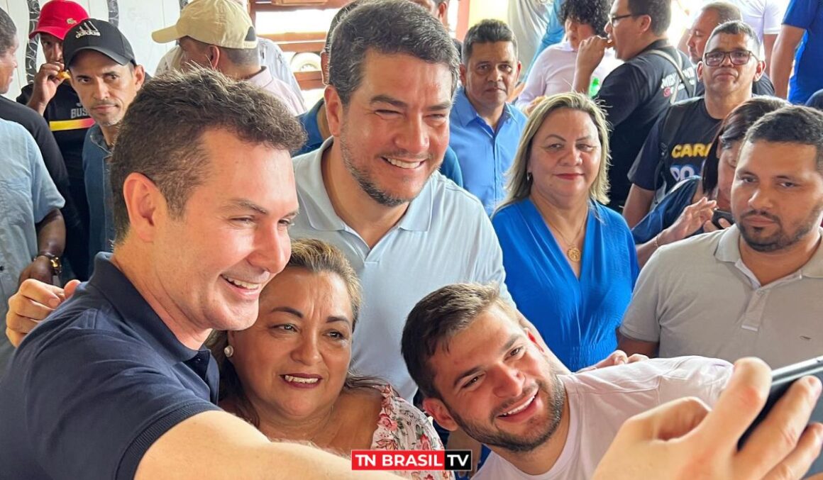 Deputado Ronie Silva cumpre agenda com o ministro Jader Filho em Santarém Novo