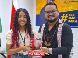 Vereador Wagner Pereira (PSDB) recebe o prêmio "Destaque TN Brasil TV 2023"