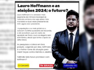 Lauro Hoffmann e as eleições 2024; o futuro?