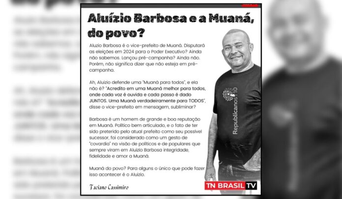 Aluízio Barbosa e a Muaná, do povo?