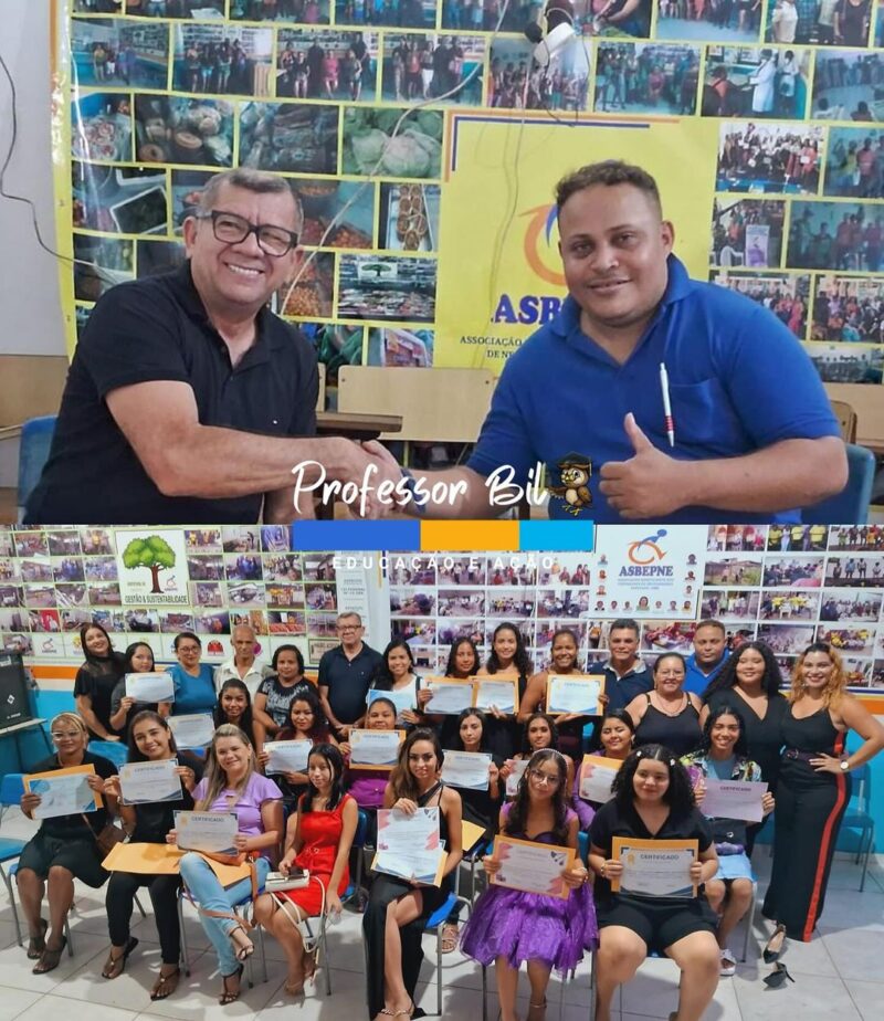 Professor Bil prestigia certificação de alunos na ASBEPNE: Um compromisso com a educação inclusiva