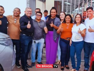 Professor Bil com prefeita de Moju, Nilma Lima, realizam visita técnica na Escola Estadual Professora Ernestina Pereira Maia