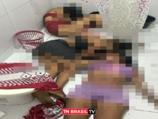 IMAGENS FORTES! Mulheres são executadas dentro de banheiro em apartamento