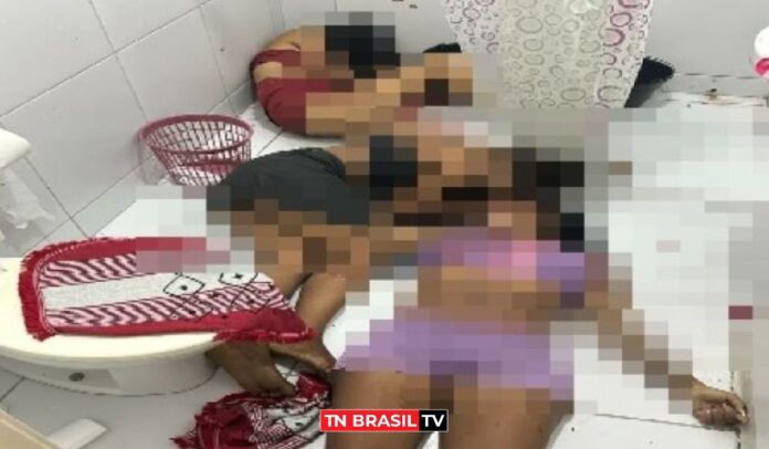 IMAGENS FORTES! Mulheres são executadas dentro de banheiro em apartamento