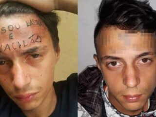 Jovem que teve testa tatuada com ‘eu sou ladrão e vacilão’ é preso novamente por roubo