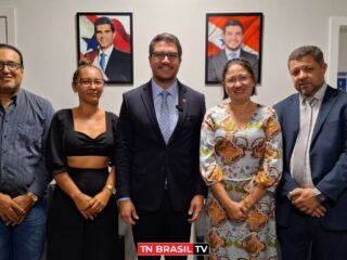 Prefeita Dra. Graça de Nova Ipixuna cumpre agenda com o deputado Ronie Silva, na Alepa