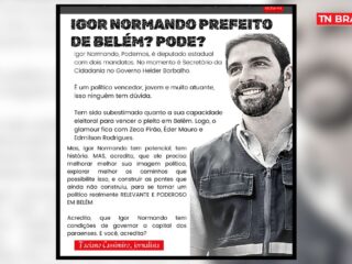 Igor Normando prefeito de Belém? Pode?