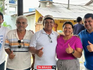 Deputado Renato Oliveira cumpre agenda em Tracuateua com o pré-candidato Nelson Pinheiro