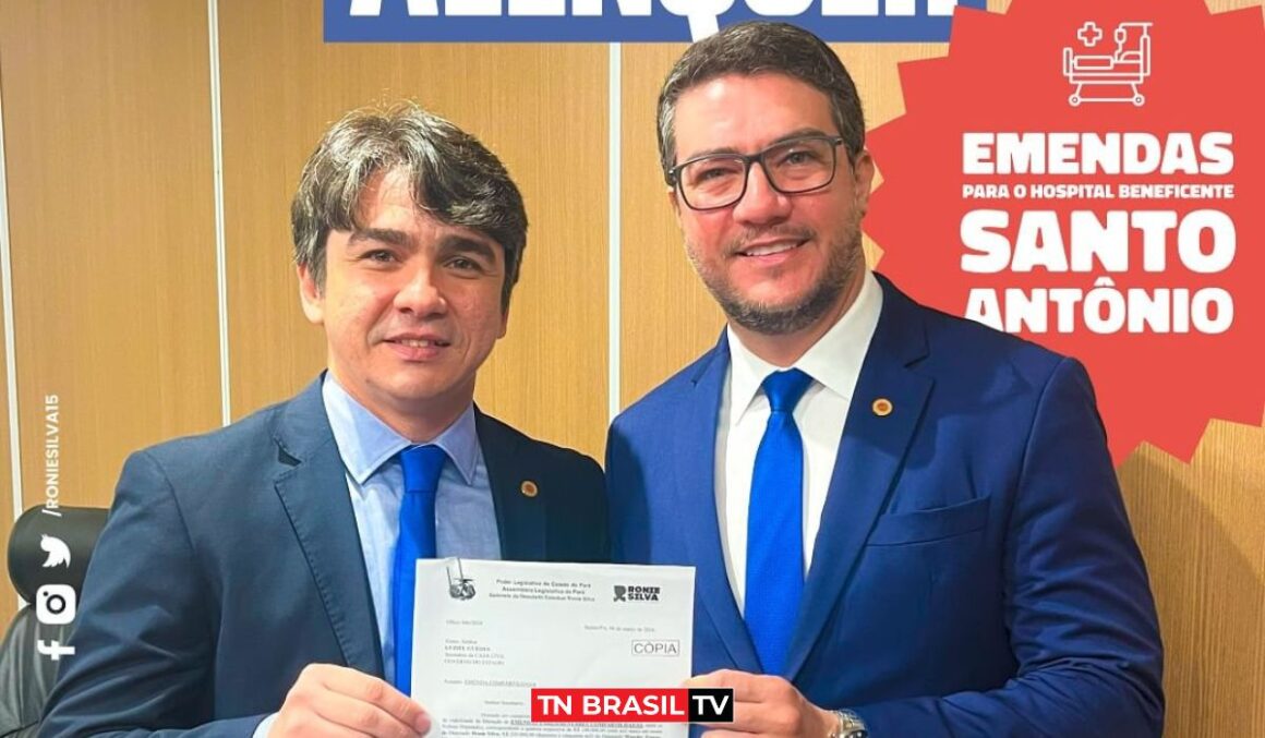 Deputados Ronie Silva e Wescley Tomaz destinam emenda de R$350.000,00 para hospital em Alenquer