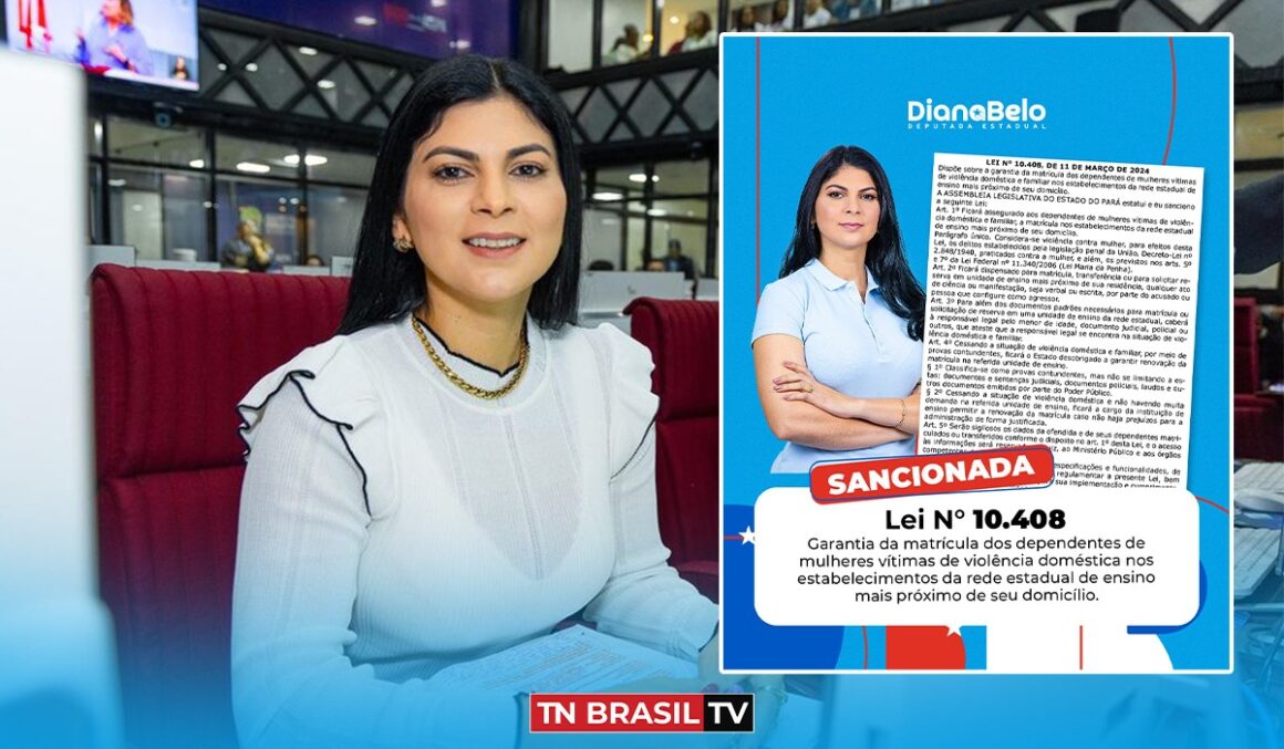 Sancionada Lei nº 10.408 de autoria da deputada Diana Belo que garante defesa dos direitos das mulheres vítimas de violência