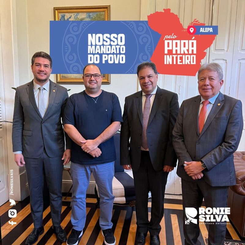 Deputado Ronie Silva recebe lideranças de municípios paraenses: "Unidos somos mais fortes"