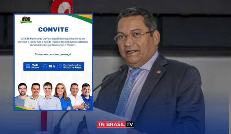 Deputado estadual Torinho Torres anuncia filiação ao MDB