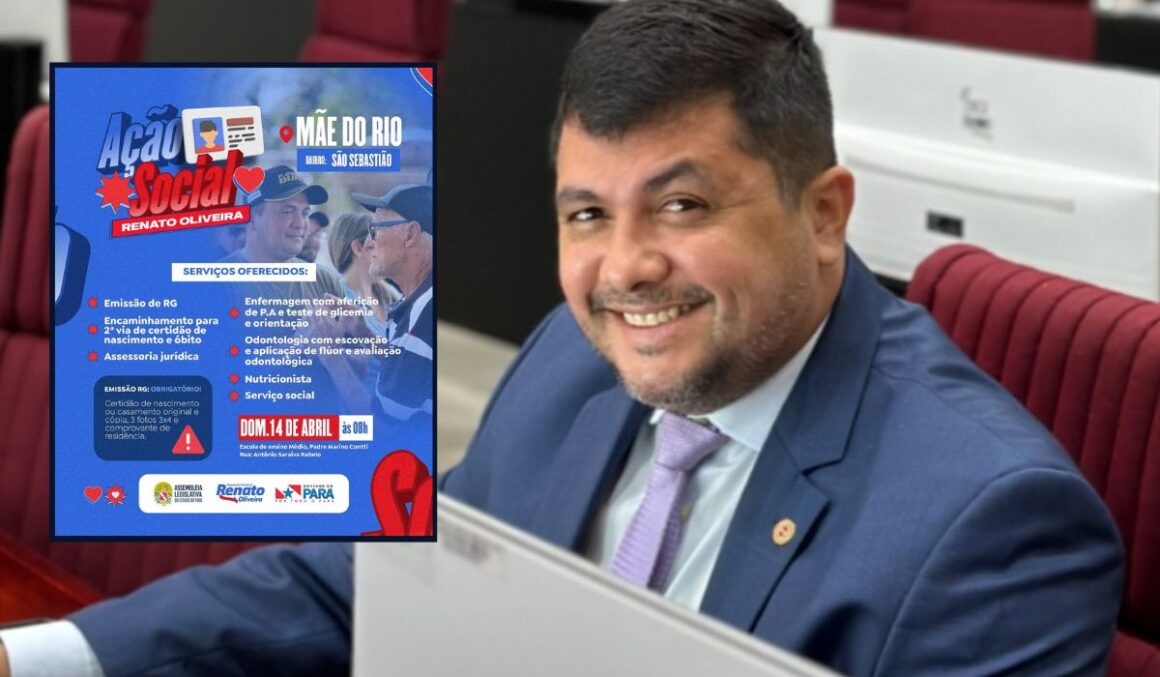 Ação do deputado Renato Oliveira levará serviços de saúde e cidadania para o município de Mãe do Rio