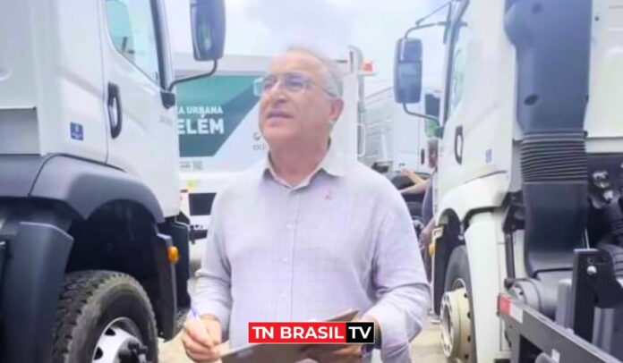 Edmilson Rodrigues anuncia a chegada dos novos caminhões da Ciclus, para a limpeza de Belém