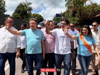 Deputado Eliel Faustino cumpre agenda com o governador Helder Barbalho no município de Benevides