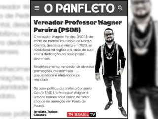 Vereador Professor Wagner Pereira (PSDB)