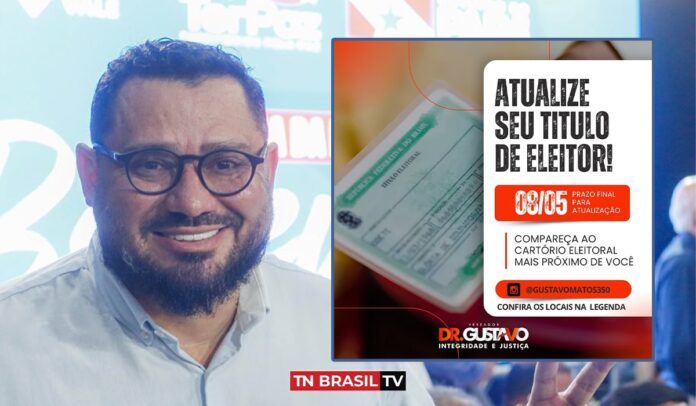 Benevides: vereador Gustavo Matos alerta sobre prazo final para a atualização ou a realização do título de eleitor