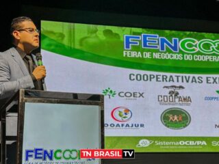 Deputado Fábio Freitas na Feira de Negócios do Cooperativismo: "vitrine excepcional"