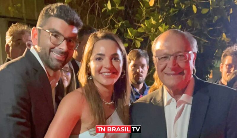 Prefeito Dr. Daniel, deputada Alessandra Haber e o vice-presidente Geraldo Alckmin na abertura da XVI Feira da Indústria do Pará (FIPA), no Hangar