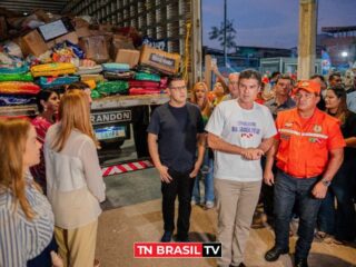 Mais de 20 toneladas: Deputado Fábio Freitas acompanha envio de donativos para vítimas das enchentes no RS