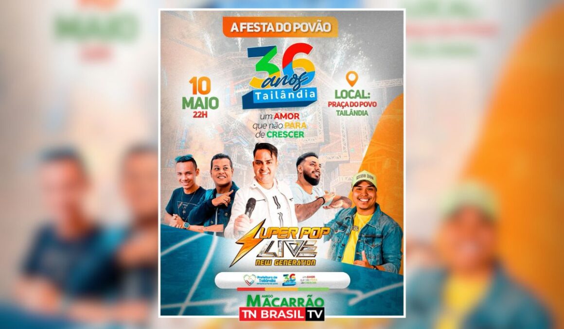 Festa do Povão: Tailândia celebra 36 anos com programação especial