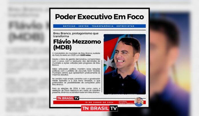 Flávio Mezzomo (MDB), Breu Branco, protagonismo que transforma