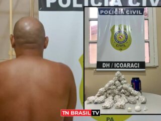 Em Icoaraci, PC apreende entorpecentes e prende homem em flagrante