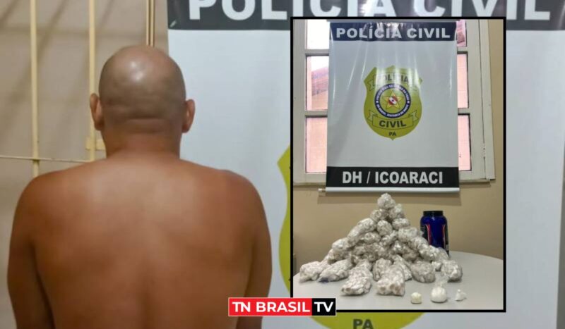 Em Icoaraci, PC apreende entorpecentes e prende homem em flagrante