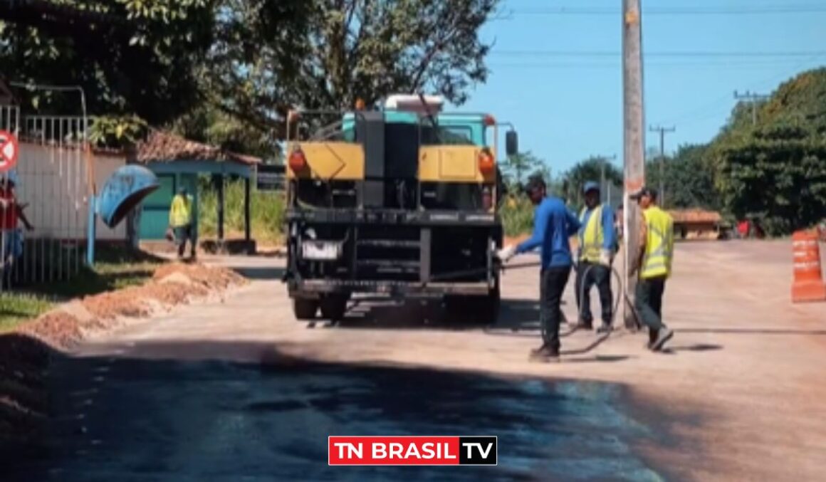 Prefeitura de Tailândia inicia pavimentação asfáltica em Turi Açu a pedido do Prefeito Macarrão