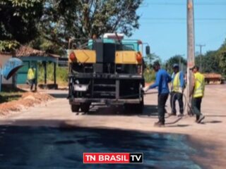 Prefeitura de Tailândia inicia pavimentação asfáltica em Turi Açu a pedido do Prefeito Macarrão